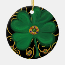 Happy Saint Patrick's Day Keramik Ornament