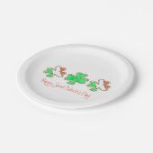 Happy Saint Patrick's Day Kleeblatt Cookie Teller (Schrägansicht)