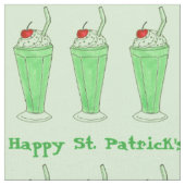 Happy Saint Patrick's Day Kleeblatt Green Shake Stoff (Nahaufnahme)