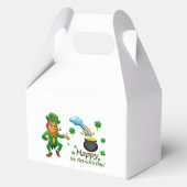 Happy Saint Patrick's Day Leprechaun Rainbow  Geschenkschachtel (Vorderseite)