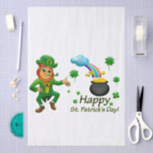 Happy Saint Patrick's Day Leprechaun Rainbow  Seidenpapier (Handwerk)