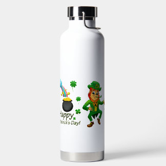 Happy Saint Patrick's Day Leprechaun Rainbow  Trinkflasche