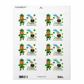 Happy Saint Patrick's Day Leprechaun Regenbogen (Vorne)