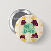 Happy Saint Patrick's Day Lovely Art Print Button (Vorne & Hinten)
