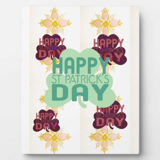 Happy Saint Patrick's Day Lovely Art Print Fotoplatte (Vorderseite)