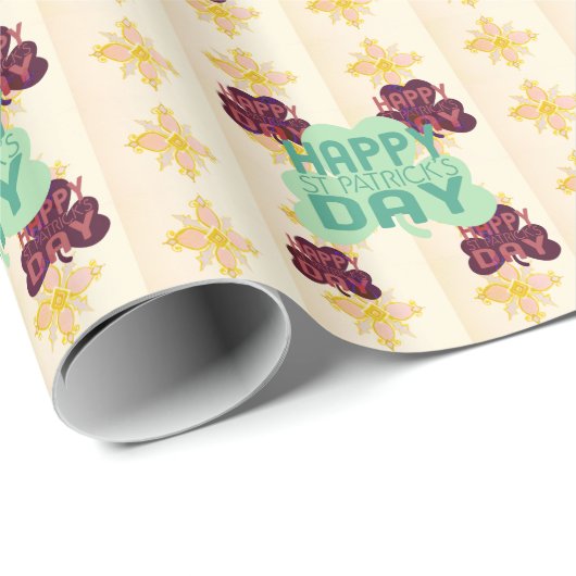 Happy Saint Patrick's Day Lovely Art Print Geschenkpapier (Rolleneckpunkt)