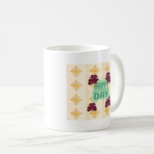 Happy Saint Patrick's Day Lovely Art Print Kaffeetasse (VorderseiteRechts)