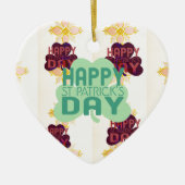 Happy Saint Patrick's Day Lovely Art Print Keramikornament (Vorne)