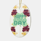 Happy Saint Patrick's Day Lovely Art Print Keramikornament (Links)