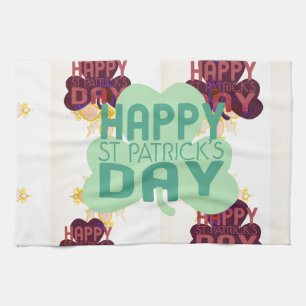 Happy Saint Patrick's Day Lovely Art Print Küchentuch