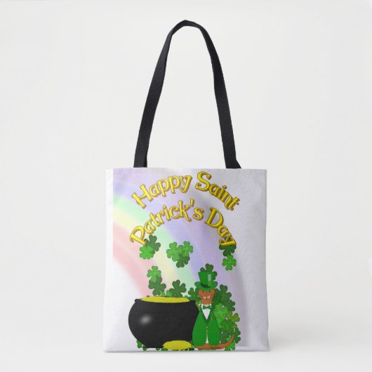 "Happy Saint Patrick's Day Oliver." Tasche (Vorderseite)