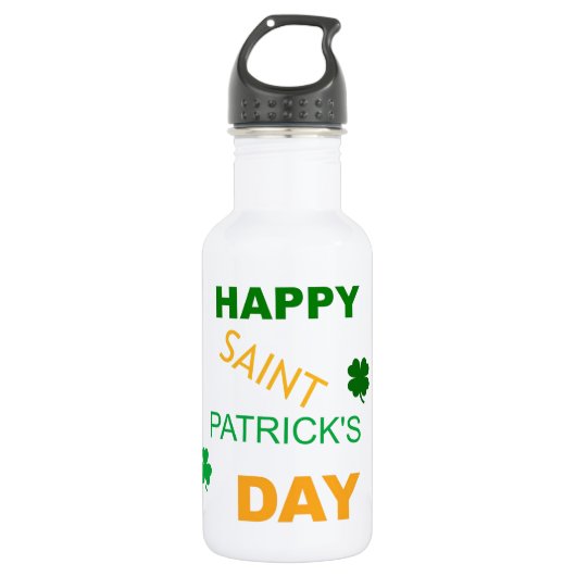 Happy Saint Patrick's Day Trinkflasche (Vorderseite)