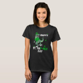 Happy Saint Patricks Pat Rex Day T Rex Dinosaur Ki T-Shirt (Vorne ganz)