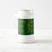 HAPPY SAINT PATTY BIERGLAS (Vorderseite Links)