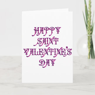 Happy Saint Valentine's Day Feiertagskarte