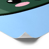 Happy Salmon Sushi Poster (Ecke)