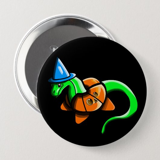Happy Samhain! Button (Vorne & Hinten)