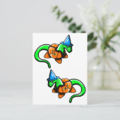 Happy Samhain! Feiertagspostkarte (Stehend Vorderseite)