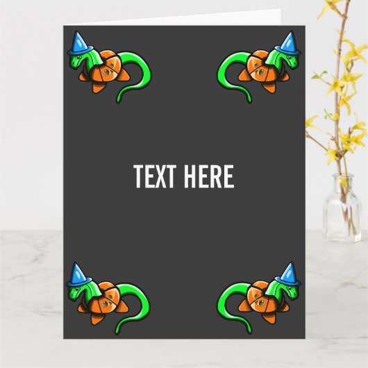 Happy Samhain! Karte (Gelbe Blume)