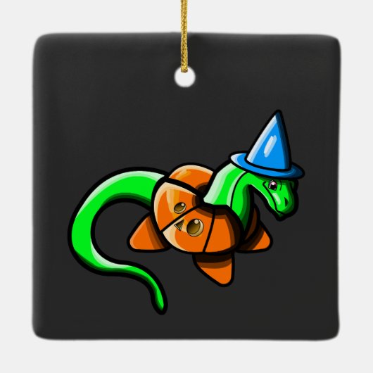 Happy Samhain! Keramikornament (Rückseite)