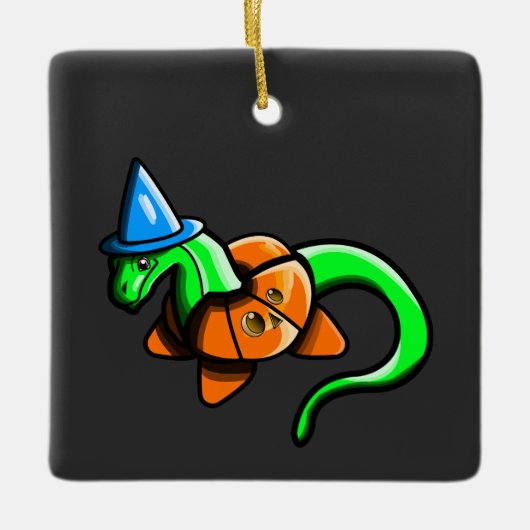 Happy Samhain! Keramikornament (Vorderseite)