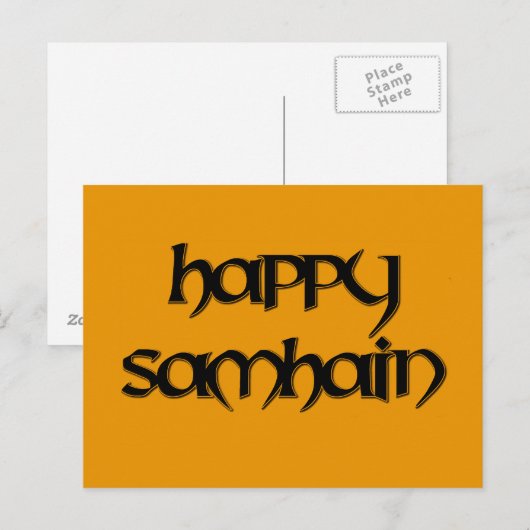 Happy Samhain Postcard Postkarte (Vorne/Hinten)