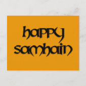 Happy Samhain Postcard Postkarte (Vorderseite)