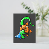 Happy Samhain! Postkarte (Stehend Vorderseite)