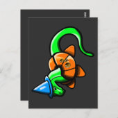 Happy Samhain! Postkarte (Vorne/Hinten)