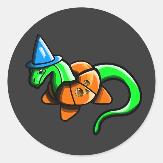 Happy Samhain! Runder Aufkleber (Vorderseite)
