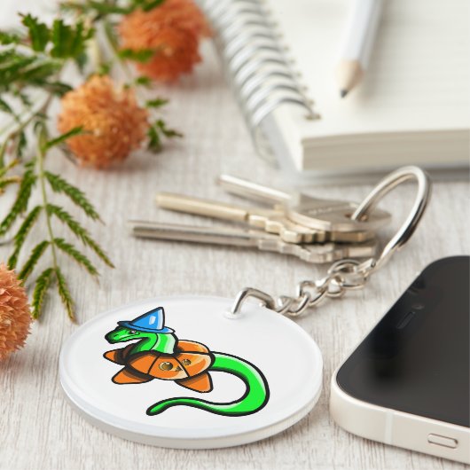 Happy Samhain! Schlüsselanhänger (Vorderseite rechts)