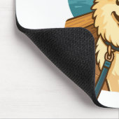 Happy Samoyed Walk by the City Waterfront Mousepad (Ecke)