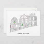 Happy San Francisco Holiday Feiertagspostkarte (Vorne/Hinten)