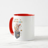 Happy Sandwich Day Boss- Kangaroo Foodie Animal Tasse (Vorderseite Links)