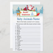 Happy Santa Baby Animes Name Game Baby Dusche (Vorne/Hinten)