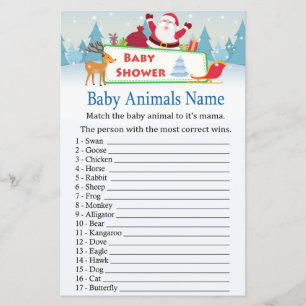 Happy Santa Baby Animes Name Game Baby Dusche