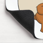 Happy Santa Bear wartet auf Sie Mousepad (Ecke)