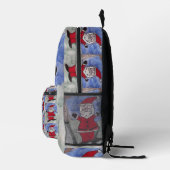 Happy Santa Bedruckter Rucksack (Rechts)