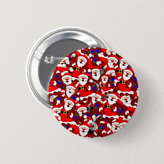 Happy Santa Button (Vorne & Hinten)