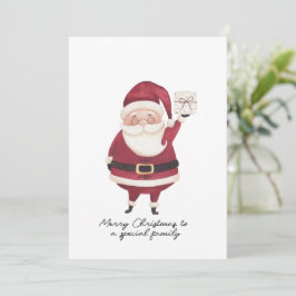 Happy Santa Christmas Card Einladung
