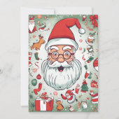 Happy Santa Christmas Geschenkkarte Feiertagskarte (Vorderseite)