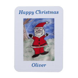 Happy Santa Christmas Magnet