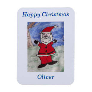 Happy Santa Christmas Magnet