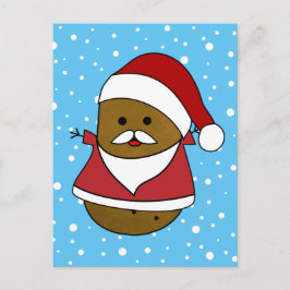 Happy Santa Christmas Potato Postkarte