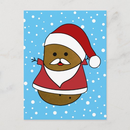 Happy Santa Christmas Potato Postkarte (Vorderseite)