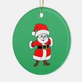 Happy Santa Claus baby Keramik Ornament (Links)