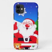 Happy Santa Claus Cartoon Case-Mate iPhone Hülle (Rückseite)
