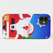 Happy Santa Claus Cartoon Case-Mate iPhone Hülle (Rückseite (Horizontal))