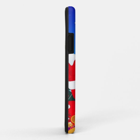 Happy Santa Claus Cartoon Case-Mate iPhone Hülle (Hinten/Rechts)