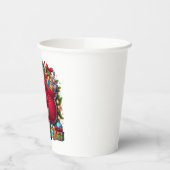 Happy Santa Claus Christmas Pappbecher (Links)